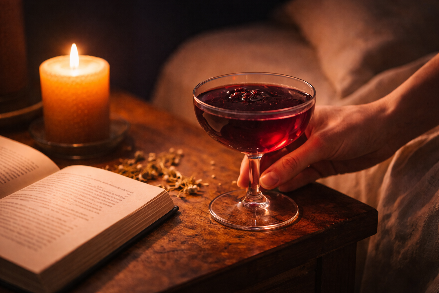 Home elixir-de-nuit-sur-table-de-chevet